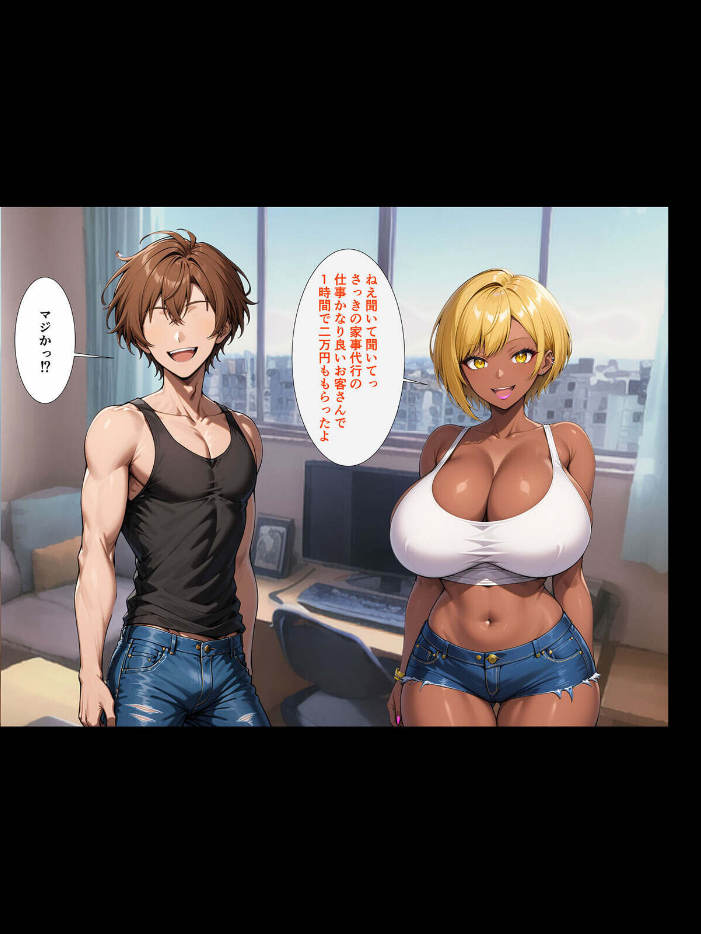 エロ漫画:【全4作収録】クズ男たちからギャル母娘を寝取って幸せにするお話 総集編 モザイク版 【ハレノヒ ラビットフット】 サンプル画像