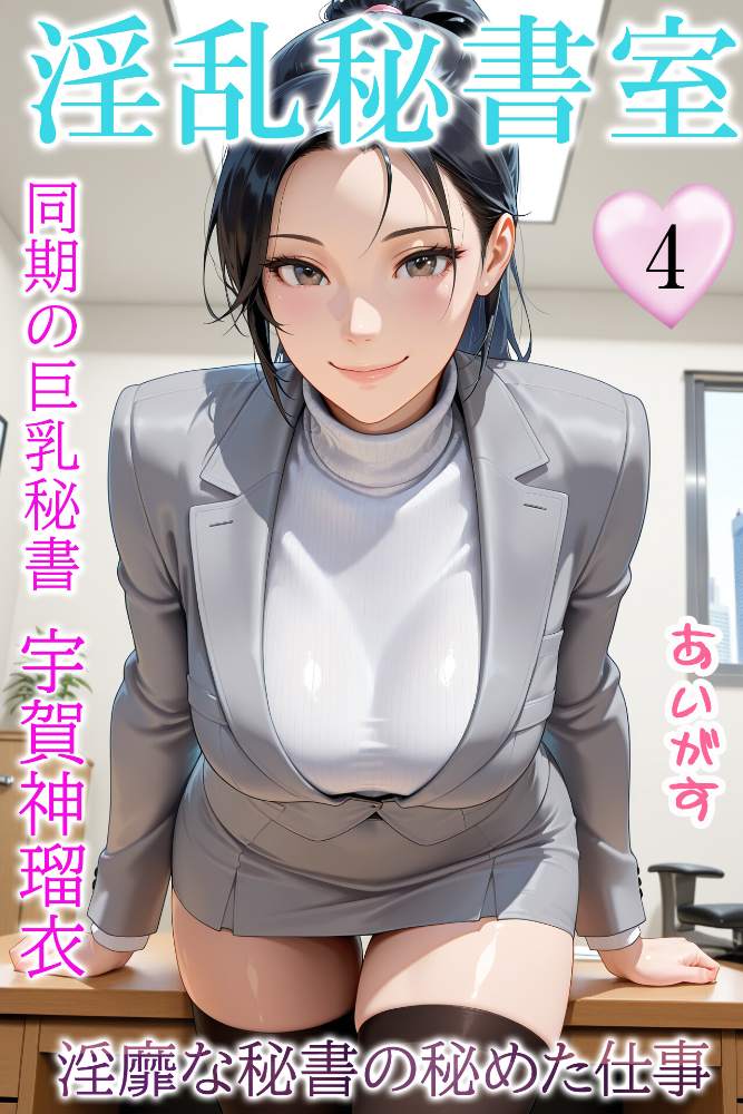 エロ漫画:淫乱秘書室 淫靡な役員秘書の秘めた仕事4 同期の巨乳秘書・宇賀神瑠衣 【あいがす】 サンプル画像