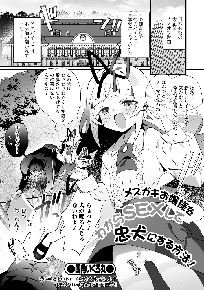 エロ漫画：メスガキお嬢様をわからSEXして忠犬にする方法！ 【四角いくろ丸 一水社編集部】 サンプル画像