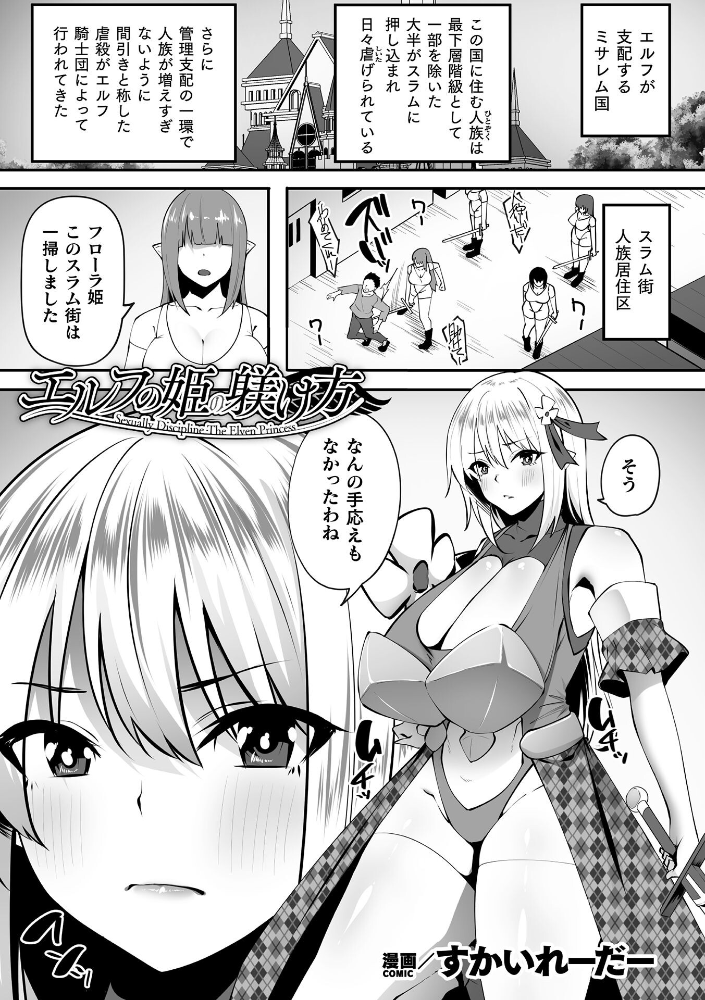 エロ漫画：エルフの姫の躾け方【単話】 【すかいれーだー】 サンプル画像