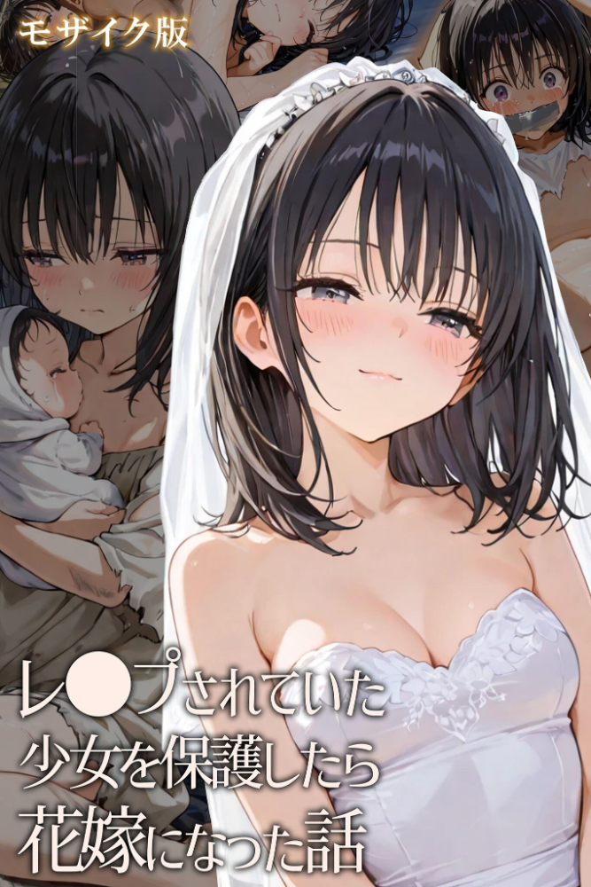 エロ漫画：レ○プされていた少女を保護したら花嫁になった話 モザイク版 【hentaiedge あいラビ】 サンプル画像