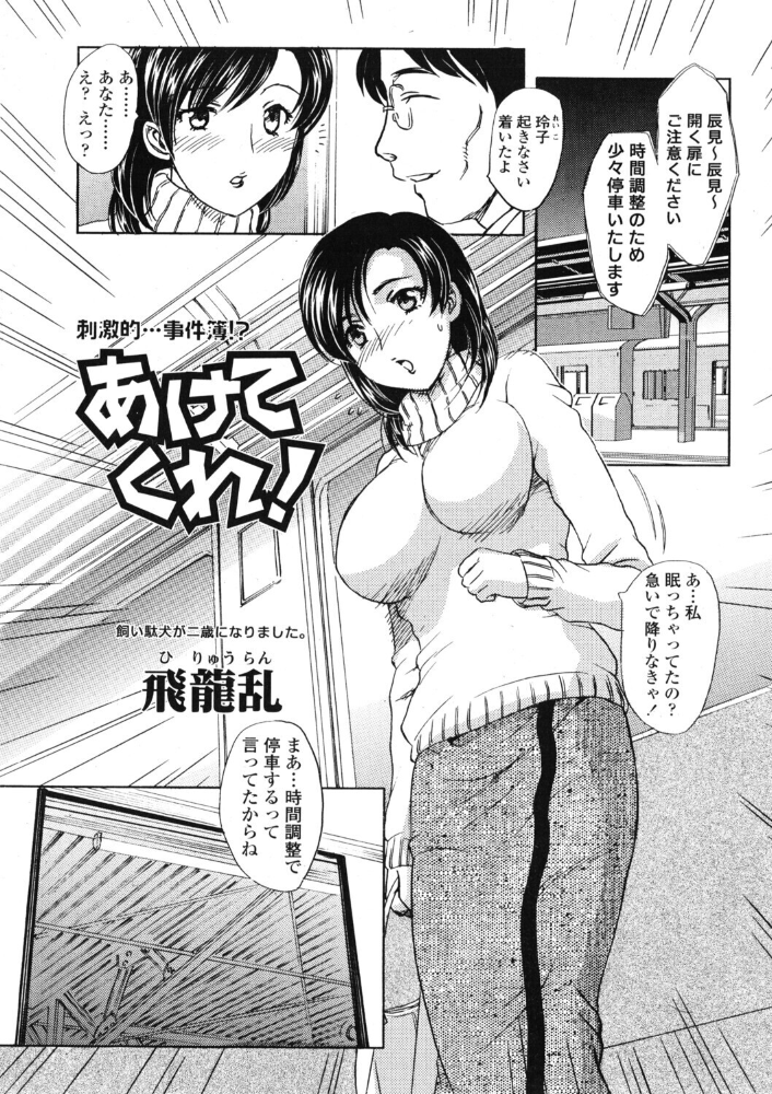 エロ漫画：あけてくれ！ 【飛龍乱】 サンプル画像