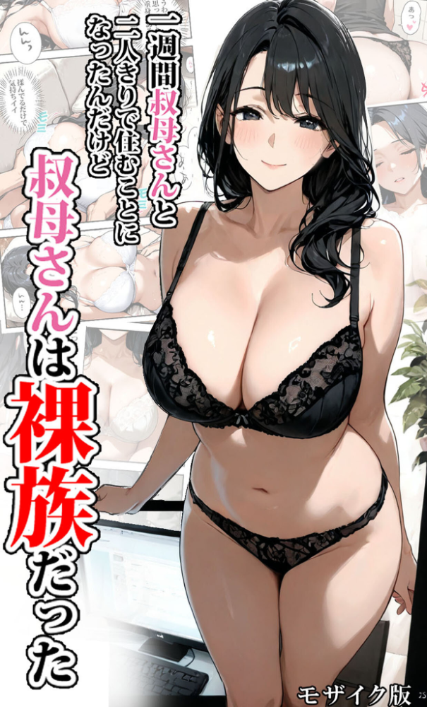 エロ漫画:一週間叔母さんと二人きりで住むことになったんだけど叔母さんは裸族だった モザイク版 【東京漫画研究所 あいラビ】 サンプル画像