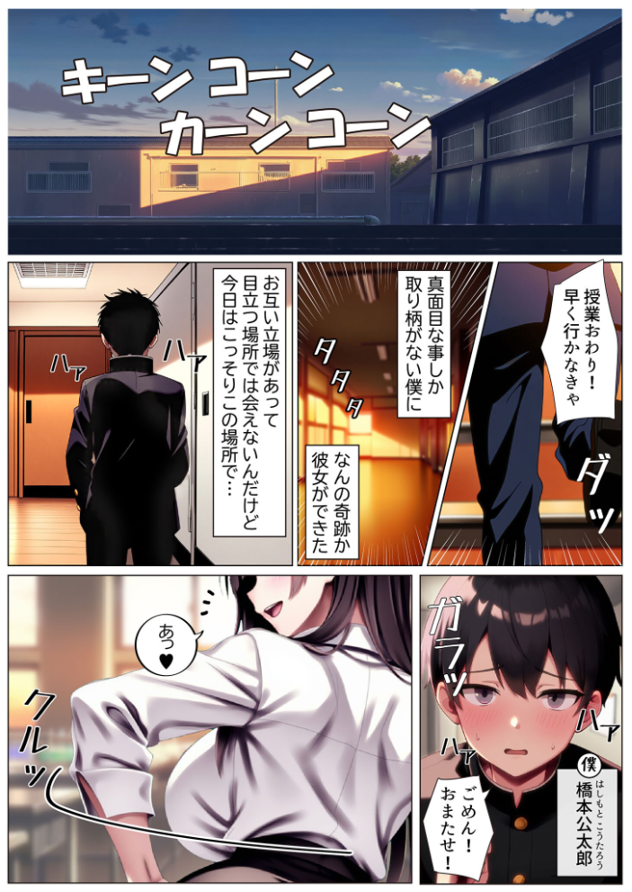 エロ漫画:彼女と付き合えた日が人生のピークだった件 モザイク版 【ストラボ あいラビ】 サンプル画像