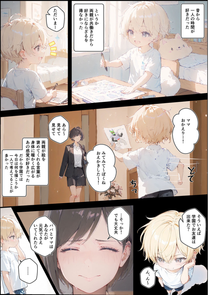 エロ漫画:君と僕の額縁 モザイク版 【初恋ラボ あいラビ】 サンプル画像