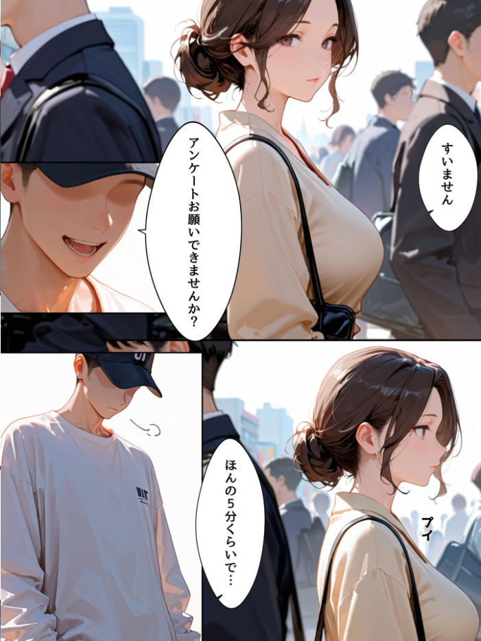エロ漫画:ミニマム爆乳妻〜騙されてAV出演してしまいました〜 モザイク版 【bbの部屋 あいラビ】 サンプル画像