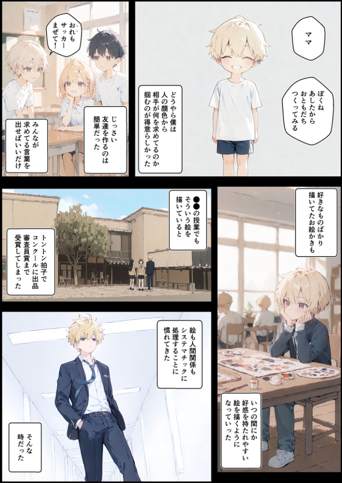 エロ漫画:君と僕の額縁 モザイク版 【初恋ラボ あいラビ】 サンプル画像