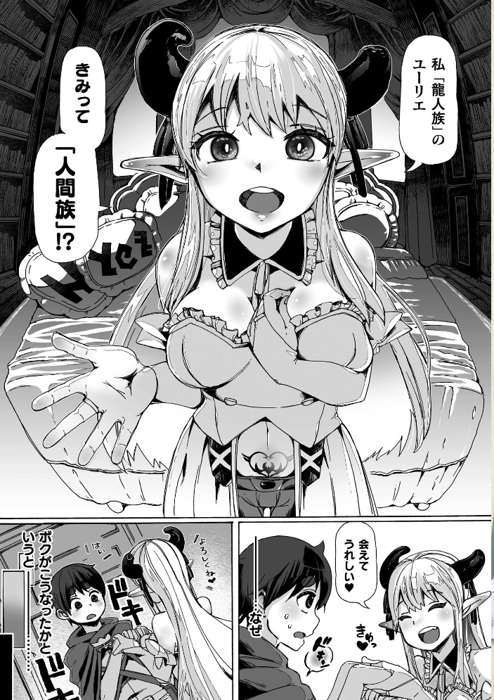 エロ漫画:わたしの竜になりなさい! 〜ドラゴンになってファンタジー娘とHしまくり旅〜 第1話 【チキコ】 サンプル画像