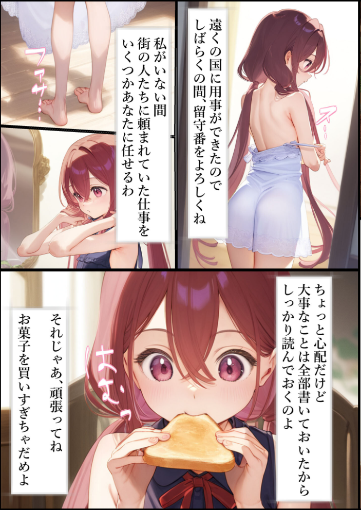 エロ漫画：魔女見習いリベリーのお使い モザイク版 【むほー地帯 あいラビ】 サンプル画像