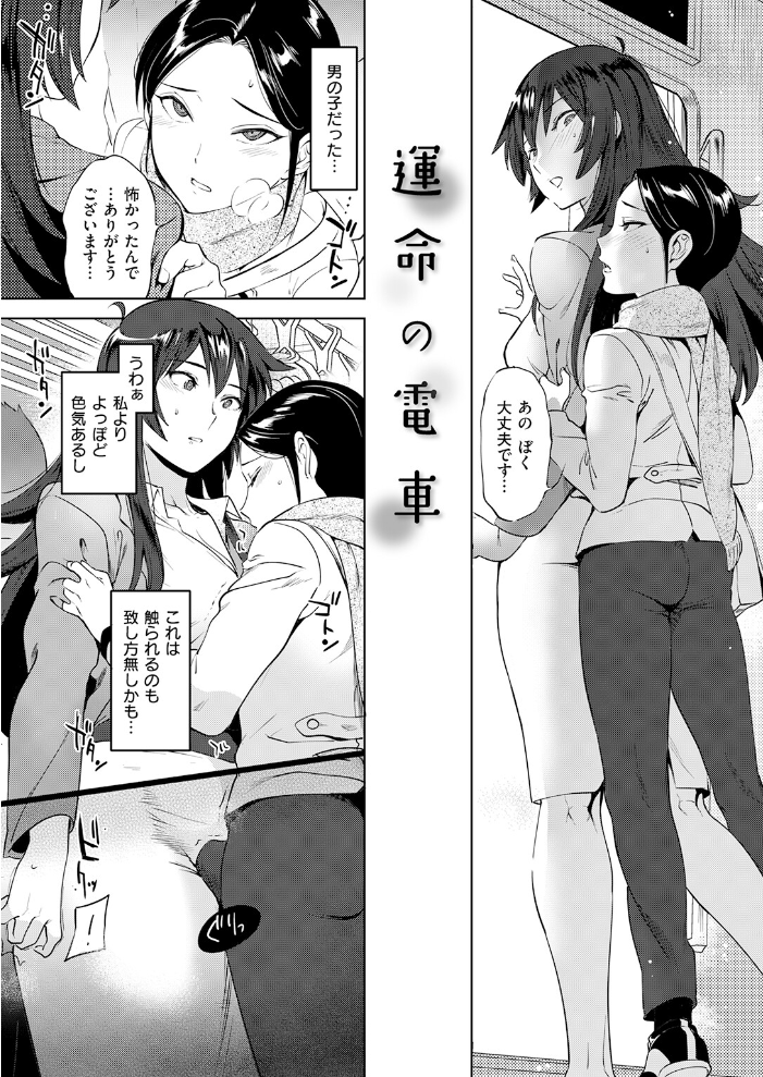 エロ漫画:運命の電車 【南北】 サンプル画像