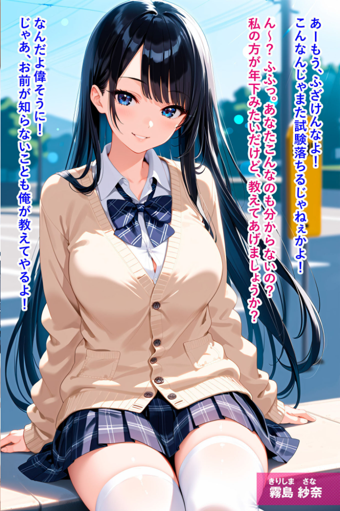 エロ漫画：2コマDE即堕ち【制服女子編】 モザイク版 【夢絵織 あいラビ】 サンプル画像