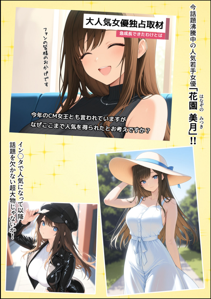 エロ漫画：一獲千女 〜女が当たる宝くじで一等を当てた男〜 人気若手女優編【合冊版】 モザイク版 【しゃる あいラビ】 サンプル画像