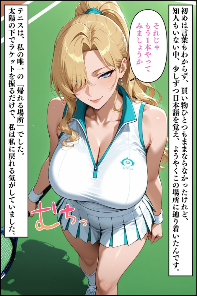 エロ漫画：人妻ですが雌でした〜イきたくないのに醜顔アクメ テニスコーチが醜態晒した日〜 モザイク版 【Uスタス あいラビ】 サンプル画像