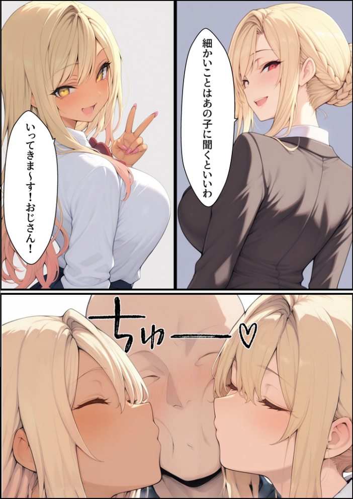 エロ漫画：一獲千女 〜女が当たる宝くじで一等を当てた男〜 美人ギャル親子編【合冊版】 モザイク版 【しゃる あいラビ】 サンプル画像