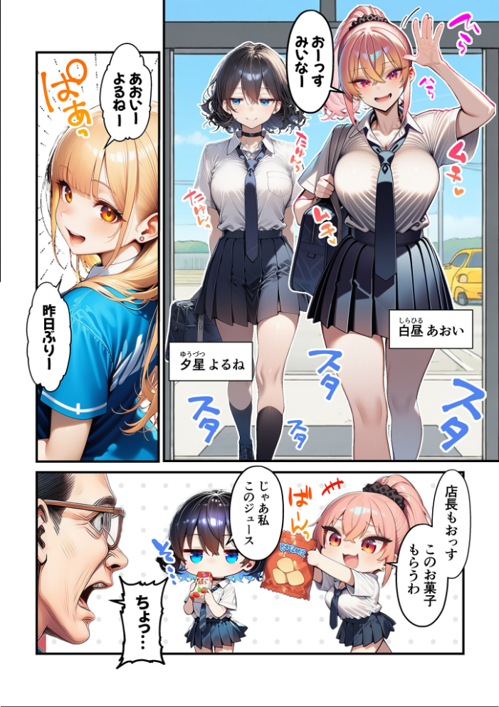 エロ漫画:人質ライブ配信 モザイク版 【ももまろ 朝露まほし あいラビ】 サンプル画像
