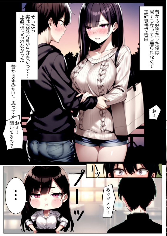 エロ漫画:彼女と付き合えた日が人生のピークだった件 モザイク版 【ストラボ あいラビ】 サンプル画像