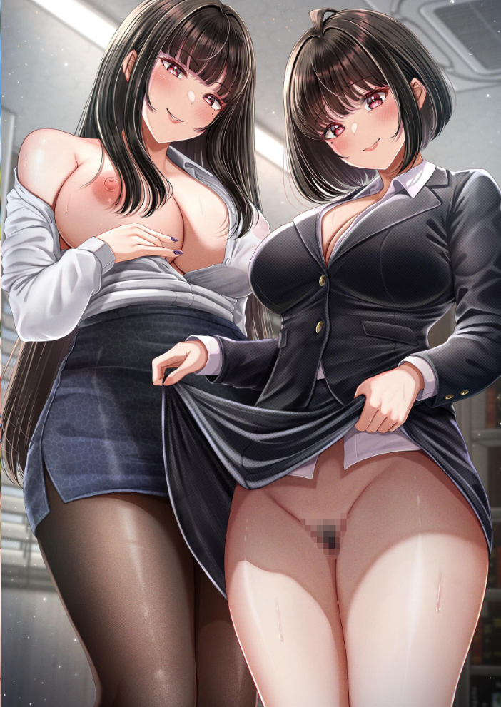 エロ漫画:その年の離れた黒髪姉妹とお〇こする話〜感動の完結総集編〜 【norino】 サンプル画像