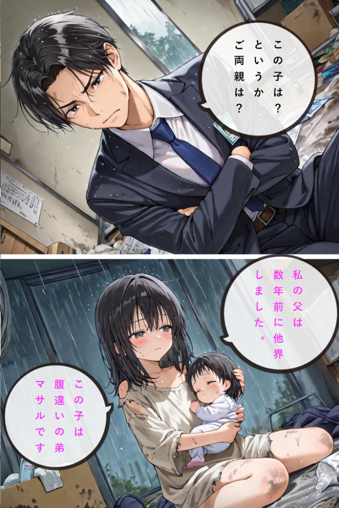 エロ漫画：レ○プされていた少女を保護したら花嫁になった話 モザイク版 【hentaiedge あいラビ】 サンプル画像
