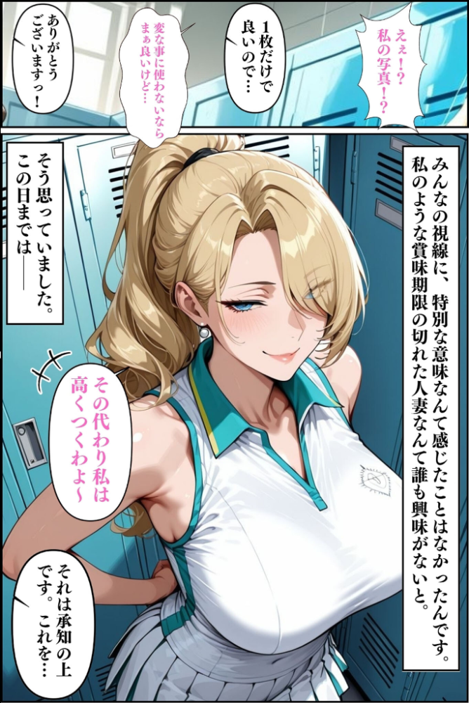 エロ漫画：人妻ですが雌でした〜イきたくないのに醜顔アクメ テニスコーチが醜態晒した日〜 モザイク版 【Uスタス あいラビ】 サンプル画像