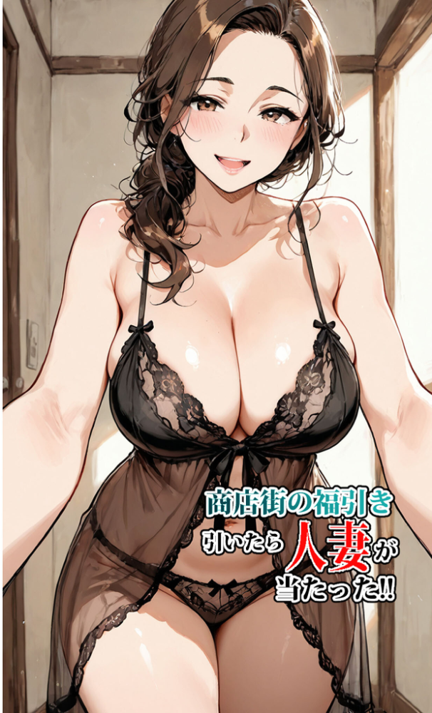 エロ漫画:商店街の福引き引いたら人妻が当たった モザイク版 【東京漫画研究所 あいラビ】 サンプル画像