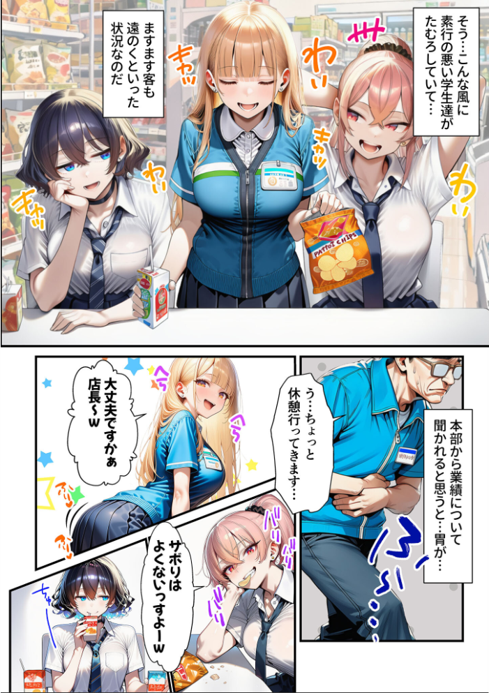 エロ漫画:人質ライブ配信 モザイク版 【ももまろ 朝露まほし あいラビ】 サンプル画像