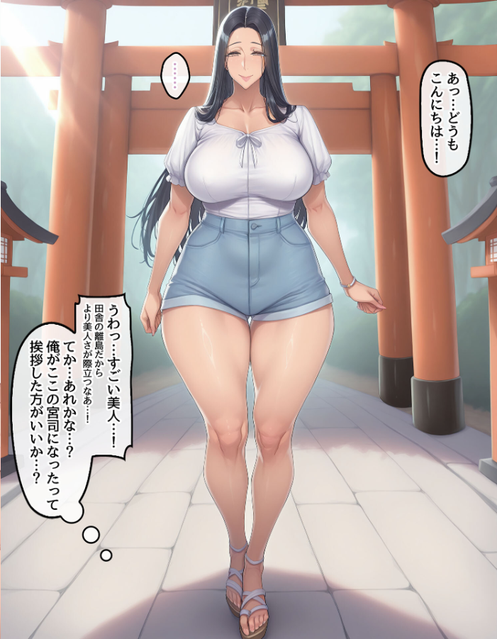 エロ漫画:孕ませ島1〜離島の神社に呼ばれた俺が、島の未来のために子種を注ぎ続ける話〜 モザイク版 【ハレノヒ あいラビ】 サンプル画像