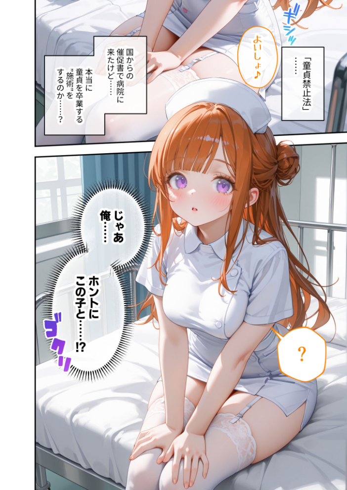 エロ漫画:童貞撲滅!セックス・クリニック(4)〜白衣の天使に痴療された僕の童貞〜 モザイク版 【桃尻レイ】 サンプル画像
