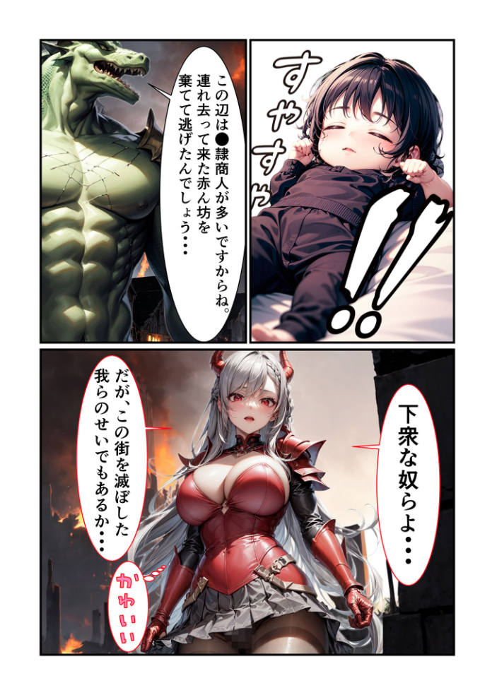 エロ漫画:【全3作収録】魔王様はえっちがお好き 〜最強魔族の甘く淫らな夜の営み〜 モザイク版 【IM あいラビ】 サンプル画像