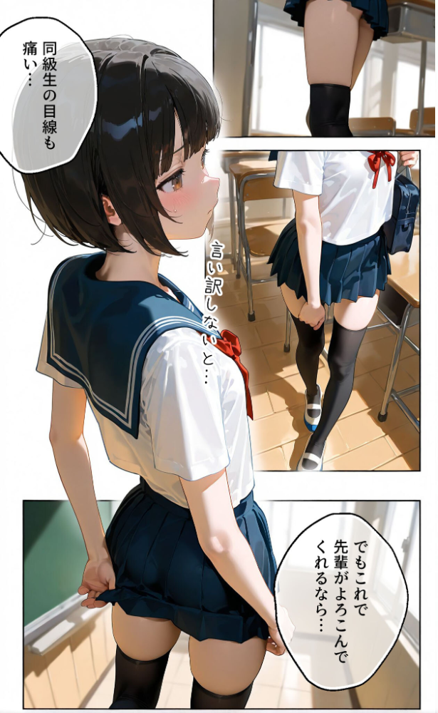エロ漫画:【実話】彼女を俺の性癖に染める過程〜後輩●●をエロ服で呼び出し〜【第二章】 モザイク版 【TAIL LOVERS あいラビ】 サンプル画像