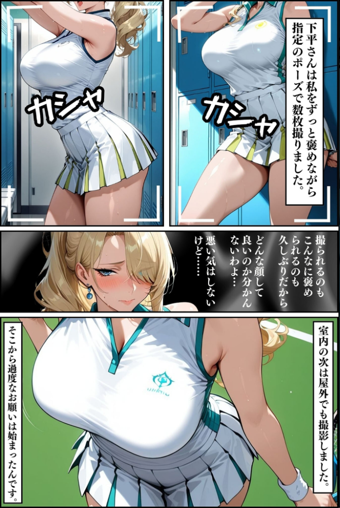 エロ漫画：人妻ですが雌でした〜イきたくないのに醜顔アクメ テニスコーチが醜態晒した日〜 モザイク版 【Uスタス あいラビ】 サンプル画像