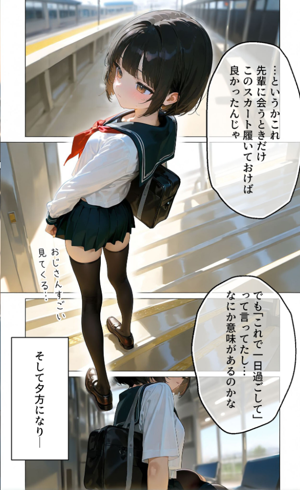 エロ漫画:【実話】彼女を俺の性癖に染める過程〜後輩●●をエロ服で呼び出し〜【第二章】 モザイク版 【TAIL LOVERS あいラビ】 サンプル画像
