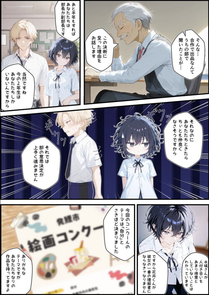 エロ漫画:君と僕の額縁 モザイク版 【初恋ラボ あいラビ】 サンプル画像