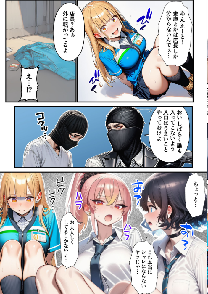 エロ漫画:人質ライブ配信 モザイク版 【ももまろ 朝露まほし あいラビ】 サンプル画像