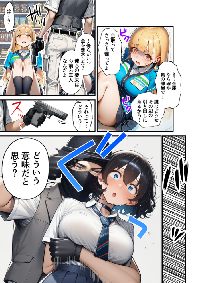エロ漫画:人質ライブ配信 モザイク版 【ももまろ 朝露まほし あいラビ】 サンプル画像