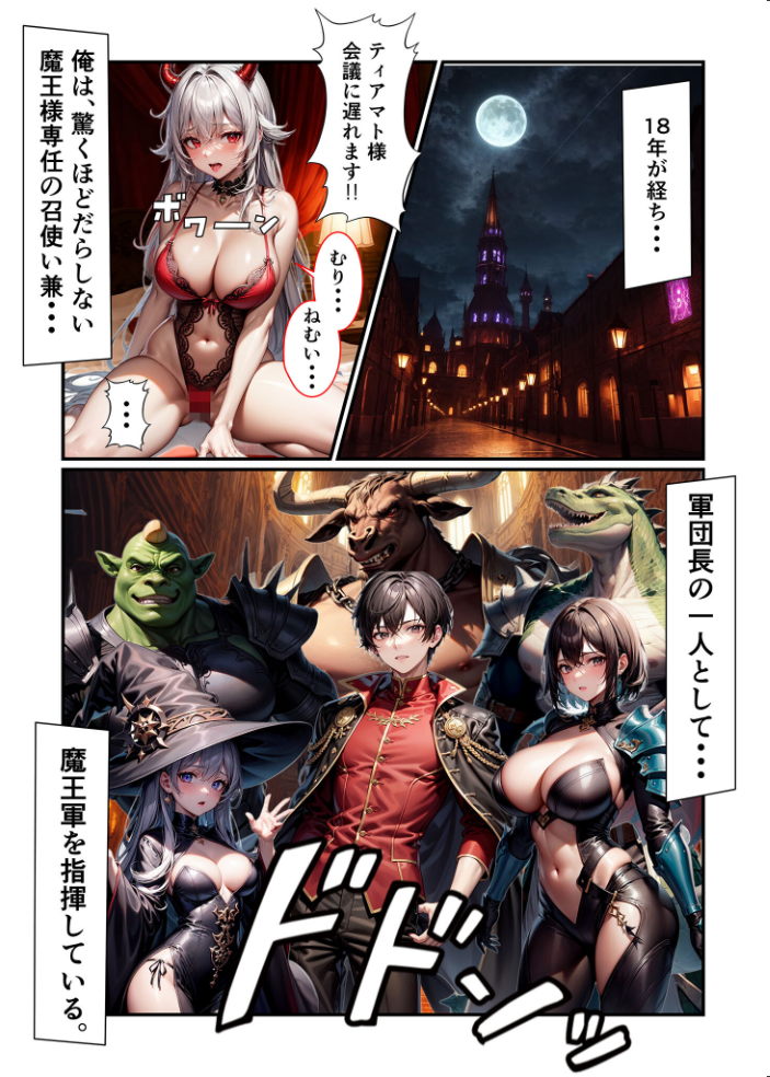 エロ漫画:【全3作収録】魔王様はえっちがお好き 〜最強魔族の甘く淫らな夜の営み〜 モザイク版 【IM あいラビ】 サンプル画像