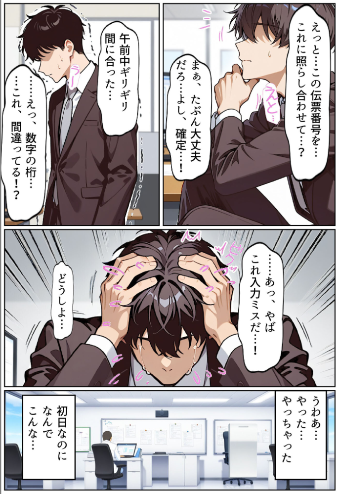 エロ漫画：いい歳こいてどすけべな女上司の寝取られ新人性指導 モザイク版 【ちるイル あいラビ】 サンプル画像