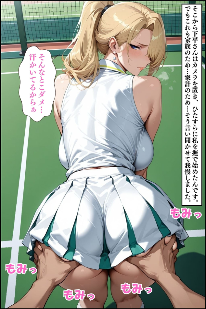 エロ漫画：人妻ですが雌でした〜イきたくないのに醜顔アクメ テニスコーチが醜態晒した日〜 モザイク版 【Uスタス あいラビ】 サンプル画像