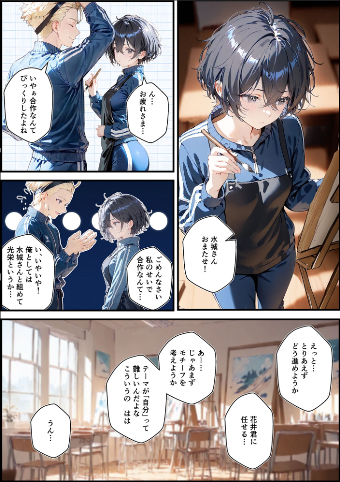 エロ漫画:君と僕の額縁 モザイク版 【初恋ラボ あいラビ】 サンプル画像
