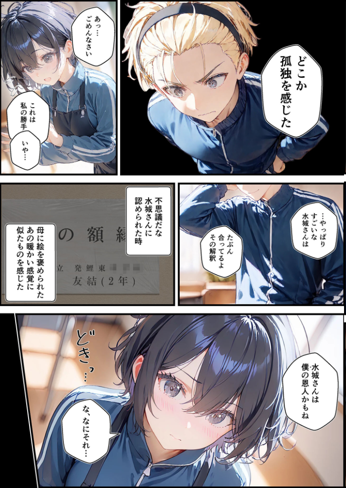 エロ漫画:君と僕の額縁 モザイク版 【初恋ラボ あいラビ】 サンプル画像