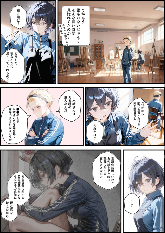 エロ漫画:君と僕の額縁 モザイク版 【初恋ラボ あいラビ】 サンプル画像