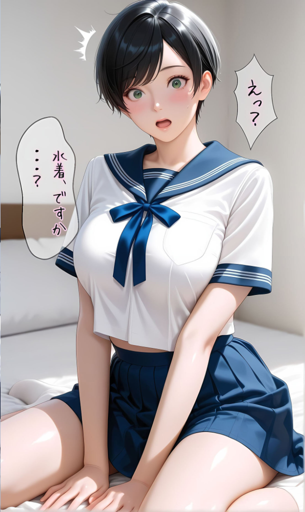 エロ漫画:【純朴巨乳美●●パイ●リ編】水着撮影会のはずが、いつのまにかおぢさんち〇ぽに沼る話3 モザイク版 【メコ神 あいラビ】 サンプル画像