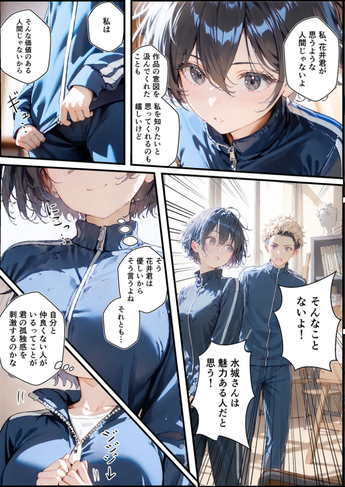 エロ漫画:君と僕の額縁 モザイク版 【初恋ラボ あいラビ】 サンプル画像