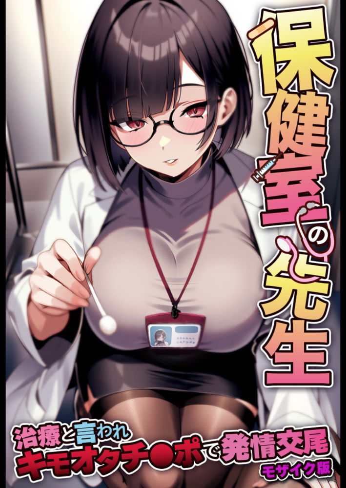 エロ漫画:保健室の先生 治療と言われキモオタチ●ポで発情交尾 モザイク版 【ストラボ あいラビ】 サンプル画像