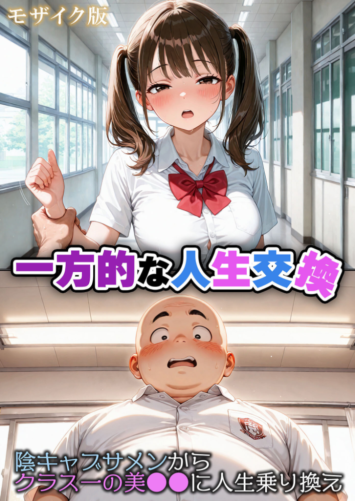 エロ漫画:一方的な人生交換〜陰キャブサメンから クラス一の美●●に人生乗り換え〜 モザイク版 【性転の空 あいラビ】 サンプル画像