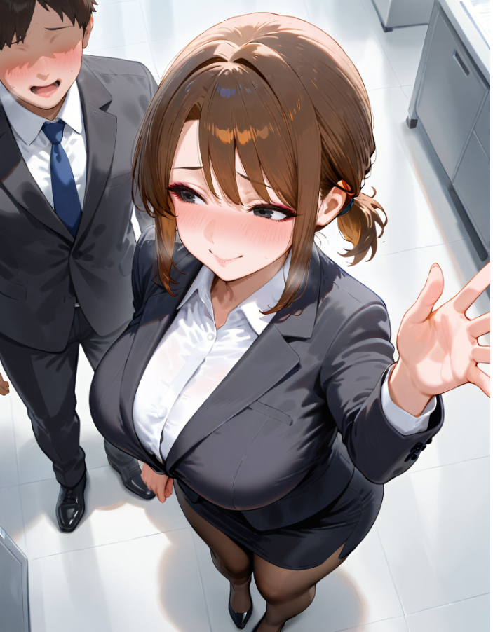 エロ漫画：ムチムチ女上司 若手育性指導 オフィス編 モザイク版 【万工房 あいラビ】 サンプル画像