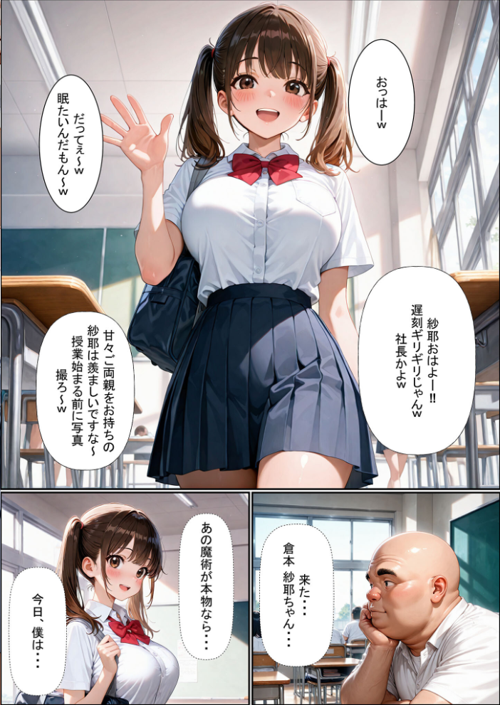 エロ漫画:一方的な人生交換〜陰キャブサメンから クラス一の美●●に人生乗り換え〜 モザイク版 【性転の空 あいラビ】 サンプル画像