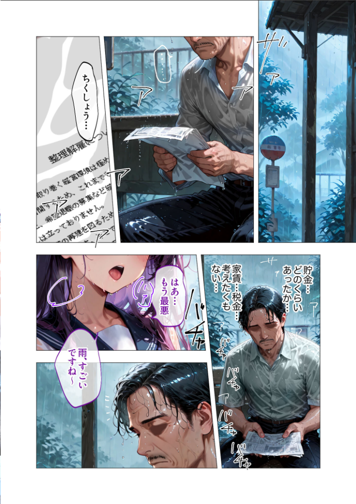 エロ漫画：奉仕する天使たち 〜疲れたおじさんをよしよしセックスで慰めてあげたい〜 【爺太郎】 サンプル画像