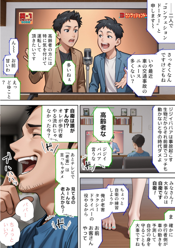 エロ漫画:娘の告白 モザイク版 【愛・筋肉博 あいラビ】 サンプル画像
