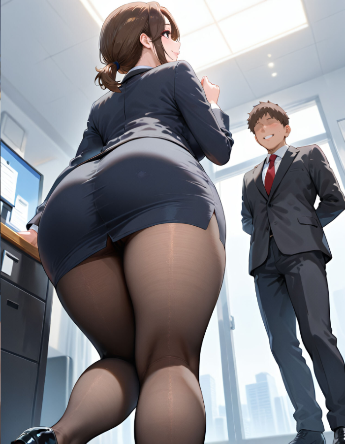 エロ漫画：ムチムチ女上司 若手育性指導 オフィス編 モザイク版 【万工房 あいラビ】 サンプル画像