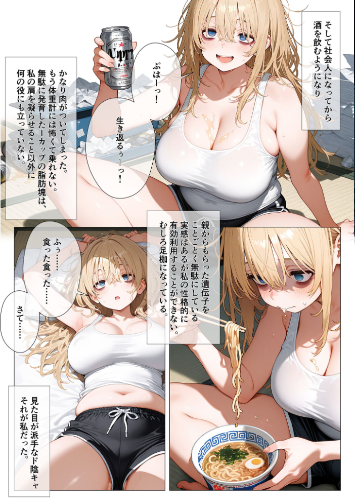 エロ漫画:エロ漫画の国のアリス -29歳限界女子が漫画の世界を堪能する- モザイク版 【kz あいラビ】 サンプル画像